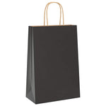 HKH Bolsas de Papel 250 Unidades con Asas - Blanco - 21x11x31 cm
