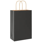 HKH Bolsas de Papel 250 Unidades con Asas - Blanco - 21x11x31 cm