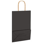 HKH Bolsas de Papel 250 Unidades con Asas - Blanco - 21x11x31 cm