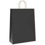 Bolsas de Papel HKH 250 Unidades con Asas - Negro - 32x12x42 cm