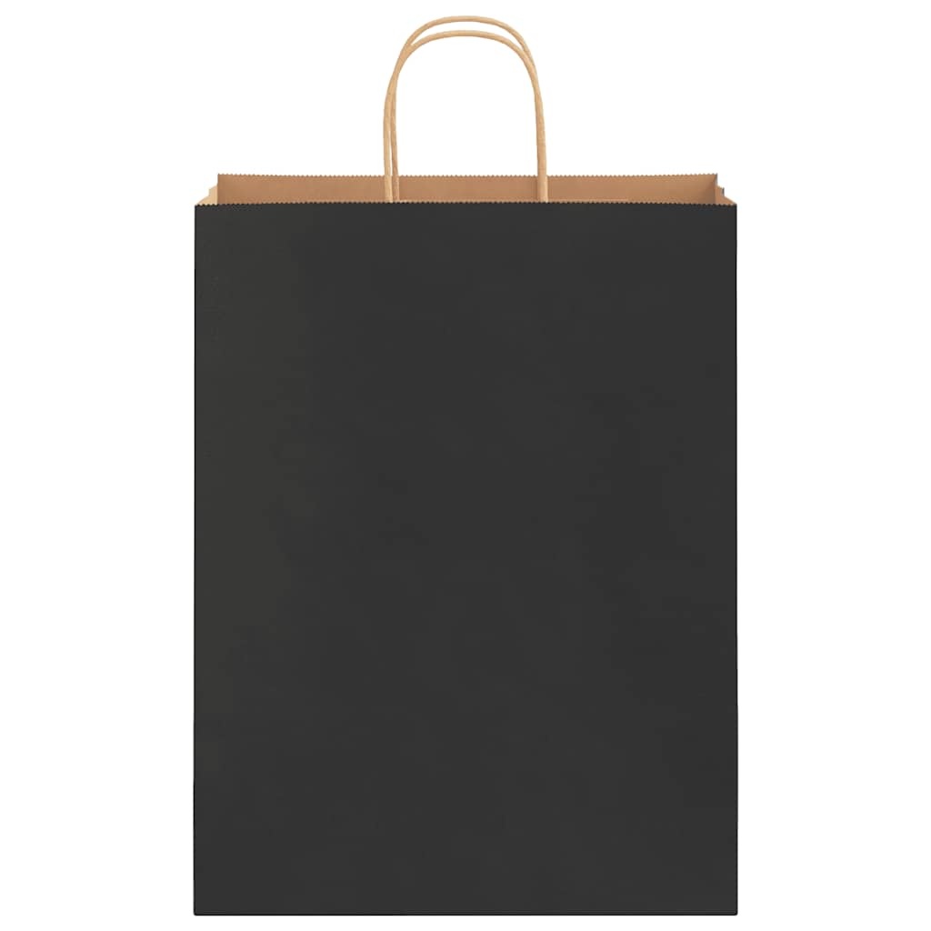 Bolsas de Papel HKH 250 Unidades con Asas - Negro - 32x12x42 cm