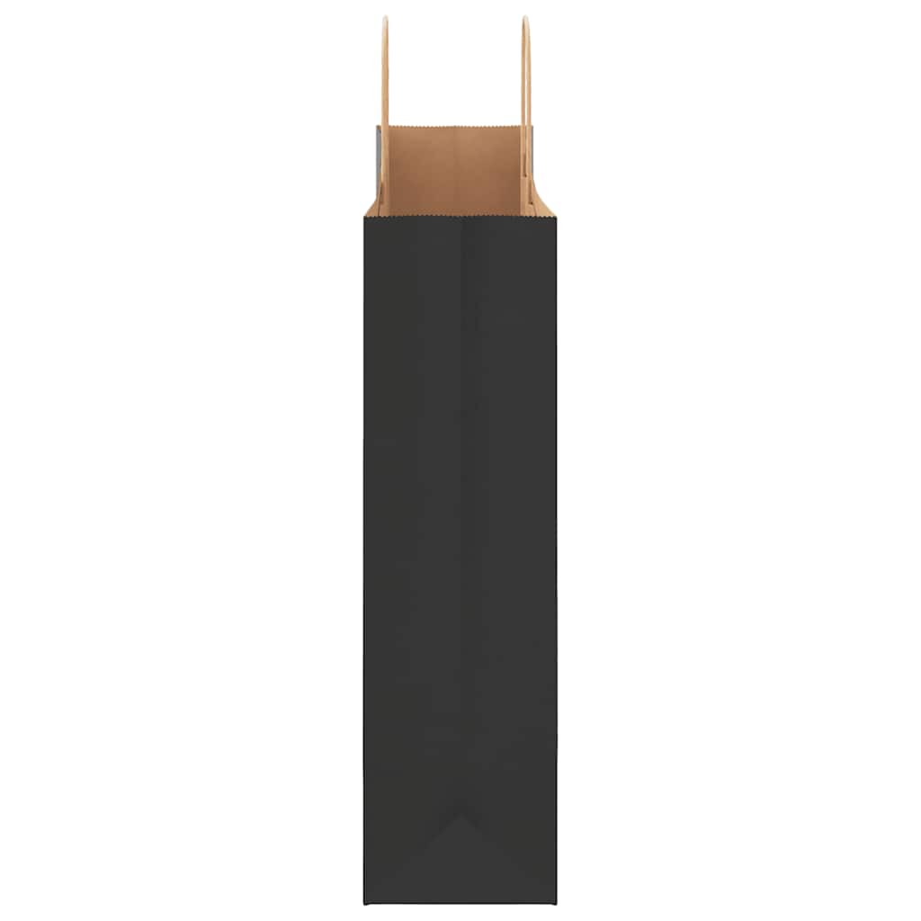 Bolsas de Papel HKH 250 Unidades con Asas - Negro - 32x12x42 cm