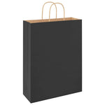 Bolsas de Papel HKH 250 Unidades con Asas - Negro - 32x12x42 cm