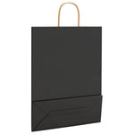 Bolsas de Papel HKH 250 Unidades con Asas - Negro - 32x12x42 cm