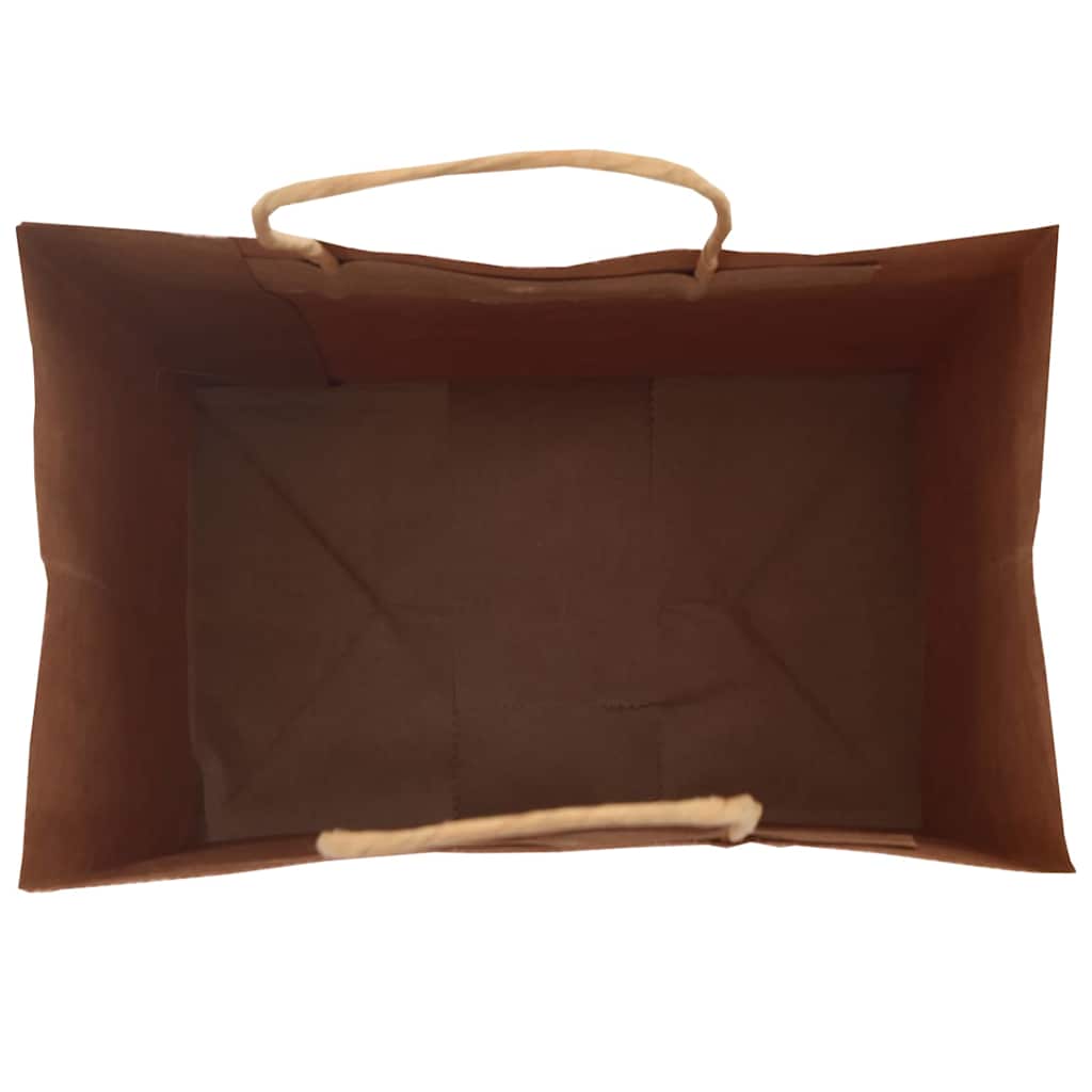 HKH Sacos de Papel 250 Unidades com Alças - Preto - 32x22x28 cm