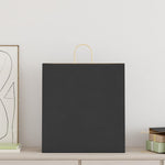 HKH Sacos de Papel 250 Unidades com Alças - Preto - 45x17x48 cm