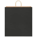 HKH Sacos de Papel 250 Unidades com Alças - Preto - 45x17x48 cm