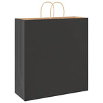 HKH Sacos de Papel 250 Unidades com Alças - Preto - 45x17x48 cm