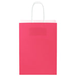HKH Sacos de Papel 50 Unidades com Alças - Rosa - 15x8x21 cm