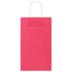 HKH Bolsas de papel 50 unidades con asas - Rosa - 21x11x36 cm