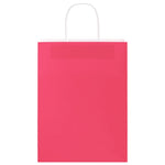 HKH Bolsas de Papel 50 Unidades con Asas - Rosa - 26x12x35 cm