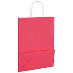 HKH Bolsas de Papel 50 Unidades con Asas - Rosa - 26x12x35 cm