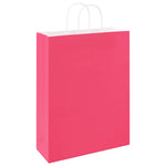 Bolsas de Papel HKH 50 Unidades con Asas - Rosa - 32x12x42 cm