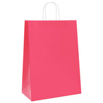 Bolsas de Papel HKH 50 Unidades con Asas - Rosa - 32x17x44 cm