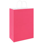 Bolsas de Papel HKH 50 Unidades con Asas - Rosa - 32x17x44 cm