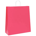 Bolsas de papel HKH 50 unidades con asas - Rosa - 45x17x48 cm
