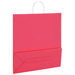 Bolsas de papel HKH 50 unidades con asas - Rosa - 45x17x48 cm