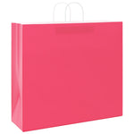 HKH Sacos de Papel 50 Unidades com Alças - Rosa - 54x15x49 cm