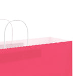 HKH Sacos de Papel 50 Unidades com Alças - Rosa - 54x15x49 cm