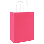 HKH Sacos de Papel 250 Unidades com Alças - Rosa - 21x11x28 cm