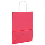 HKH Sacos de Papel 250 Unidades com Alças - Rosa - 21x11x28 cm