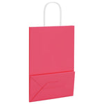 HKH Bolsas de Papel 250 Unidades con Asas - Rosa - 21x11x31 cm