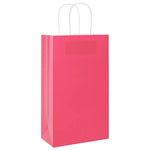 HKH Sacos de Papel 250 Unidades com Alças - Rosa - 21x11x36 cm