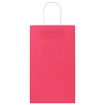 HKH Sacos de Papel 250 Unidades com Alças - Rosa - 21x11x36 cm