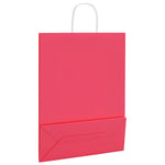 HKH Sacos de Papel 250 Unidades com Alças - Rosa - 32x12x42 cm