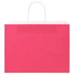 HKH Sacos de Papel 250 Unidades com Alças - Rosa - 32x17x25 cm
