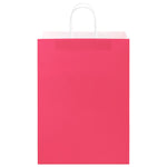 HKH Sacos de Papel 250 Unidades com Alças - Rosa - 32x17x44 cm