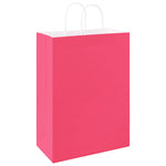 HKH Sacos de Papel 250 Unidades com Alças - Rosa - 32x17x44 cm