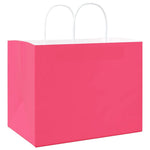 Bolsas de papel HKH 250 unidades con asas - Rosa - 32x22x24 cm