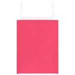 Bolsas de papel HKH 250 unidades con asas - Rosa - 32x22x28 cm