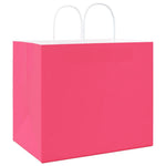 Bolsas de papel HKH 250 unidades con asas - Rosa - 32x22x28 cm