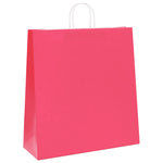 HKH Bolsas de Papel 250 Unidades con Asas - Rosa - 45x17x48 cm
