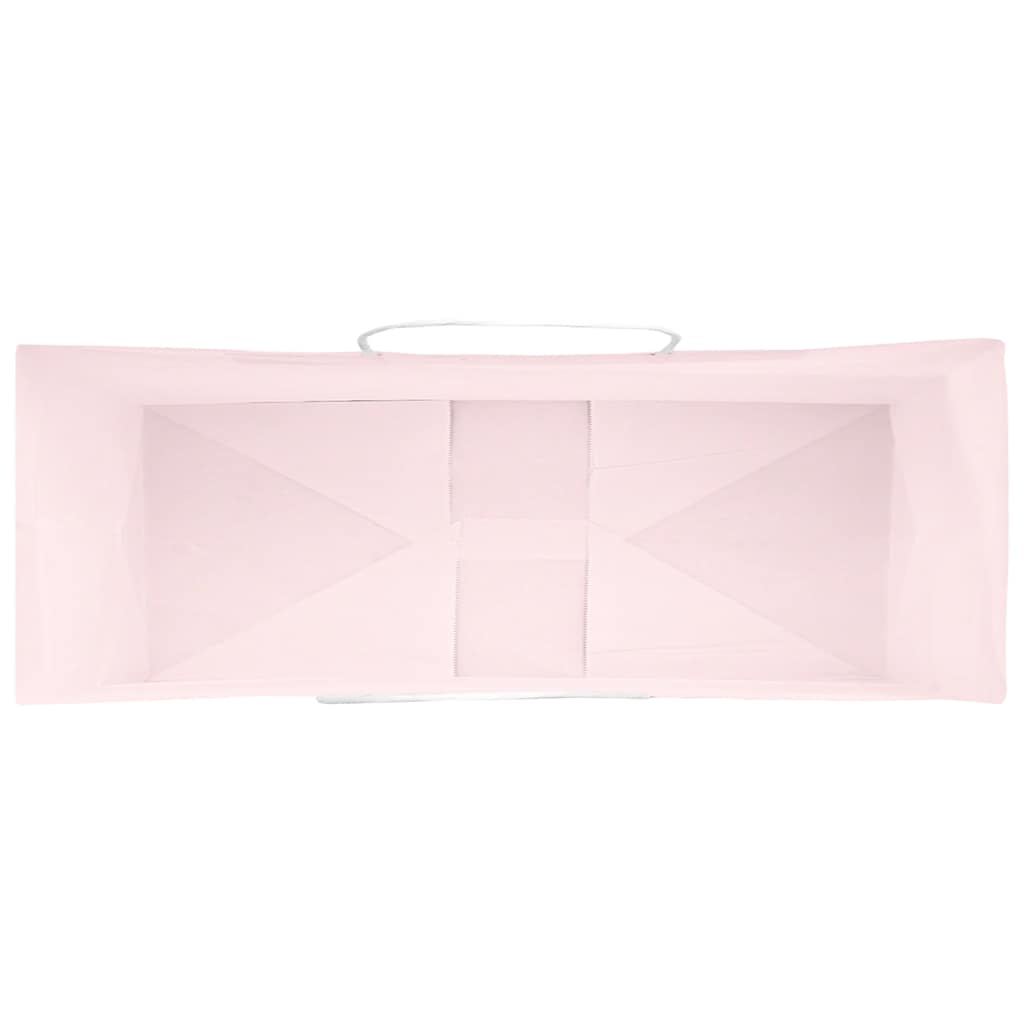HKH Bolsas de Papel 250 Unidades con Asas - Rosa - 45x17x48 cm
