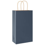 HKH Bolsas de Papel 250 Unidades con Asas - Azul - 21x11x36 cm