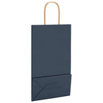 HKH Bolsas de Papel 250 Unidades con Asas - Azul - 21x11x36 cm