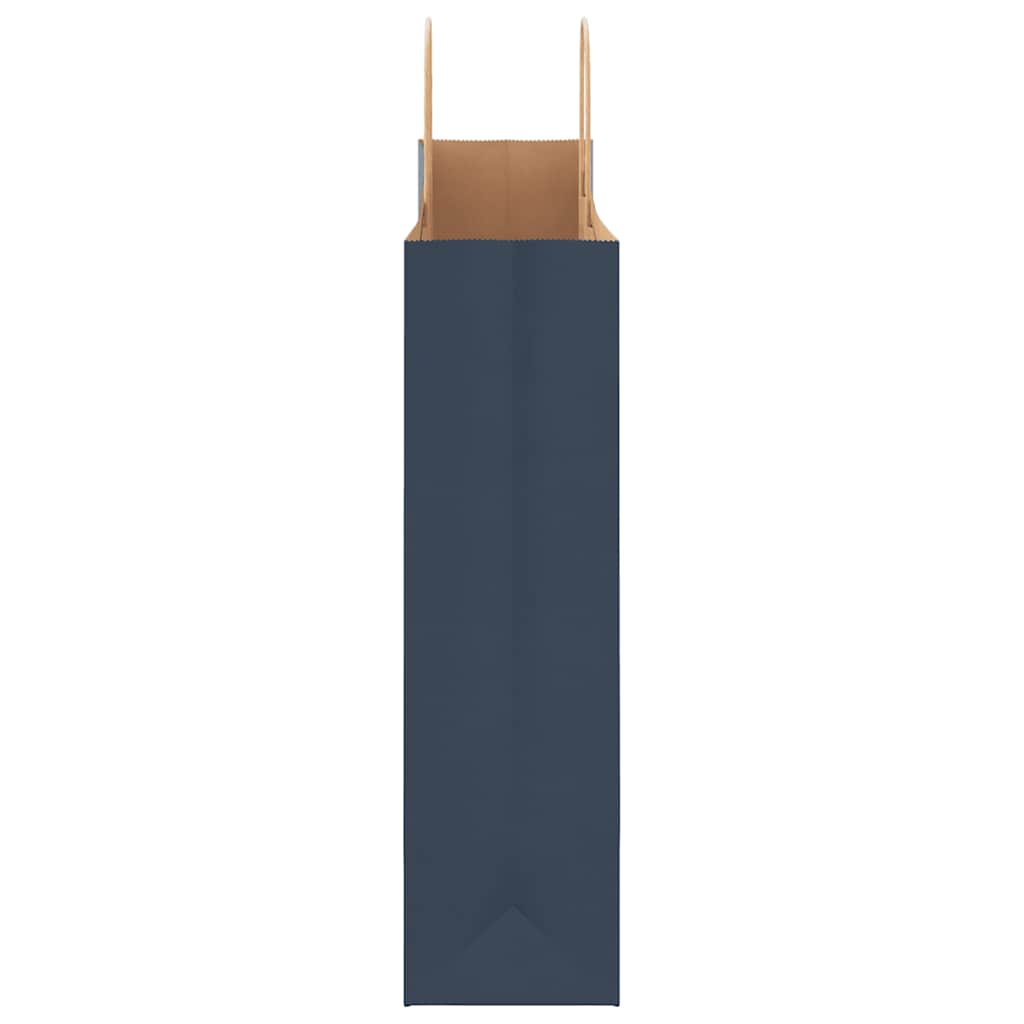 HKH Bolsas de Papel 250 Unidades con Asas - Azul - 32x12x42 cm