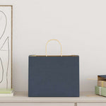 HKH Sacos de Papel 250 Unidades com Alças - Azul - 32x22x24 cm