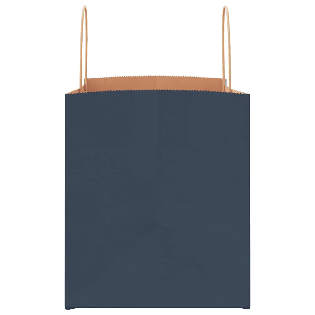HKH Sacos de Papel 250 Unidades com Alças - Azul - 32x22x24 cm