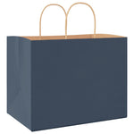 HKH Sacos de Papel 250 Unidades com Alças - Azul - 32x22x24 cm