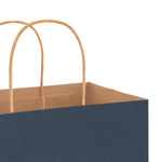 HKH Sacos de Papel 250 Unidades com Alças - Azul - 32x22x24 cm