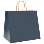 HKH Bolsas de Papel 250 Unidades con Asas - Azul - 32x22x28 cm