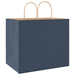 HKH Bolsas de Papel 250 Unidades con Asas - Azul - 32x22x28 cm
