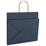 HKH Bolsas de Papel 250 Unidades con Asas - Azul - 32x22x28 cm