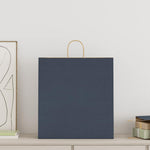 HKH Bolsas de Papel 250 Unidades con Asas - Azul - 45x17x48 cm