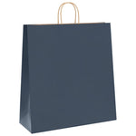 HKH Bolsas de Papel 250 Unidades con Asas - Azul - 45x17x48 cm