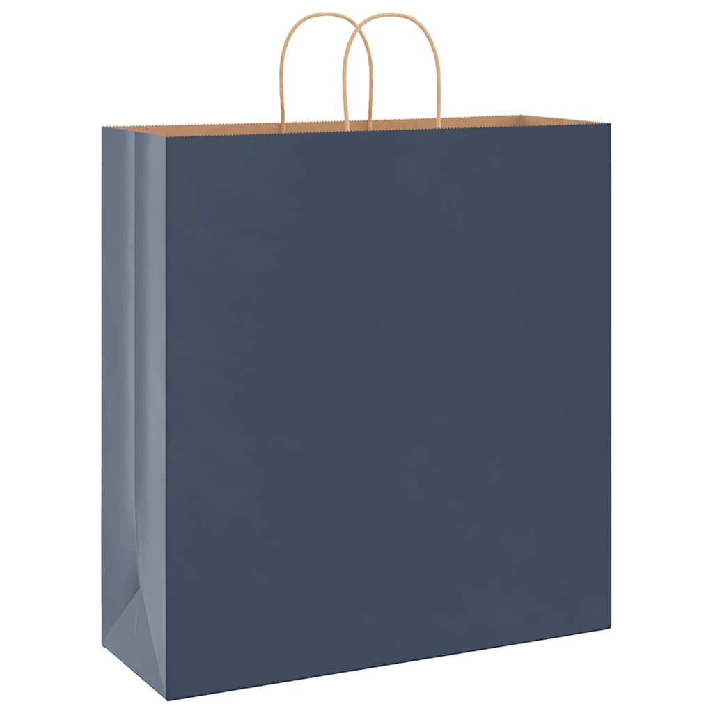 HKH Bolsas de Papel 250 Unidades con Asas - Azul - 45x17x48 cm